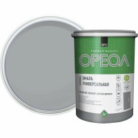 Эмаль акриловая ОРЕОЛ глянцевая серая 1,0 кг.